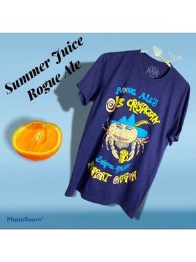 ROGUE Oregon Brewery Men’s Ale Loe Crustacean Tee Shirt Size Small